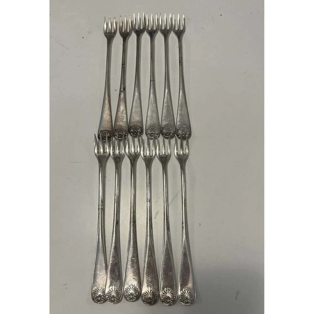 Vintage 1847 Rogers Bros A1 Set Of 12‎ Cocktail Forks Silver Plated